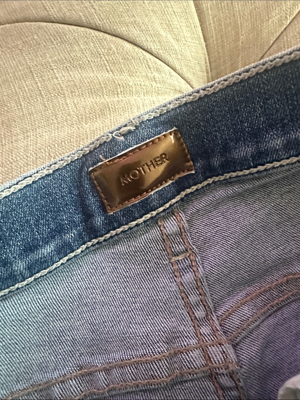 MOTHER Distressed Blue Jeans - Picture 6 of 10